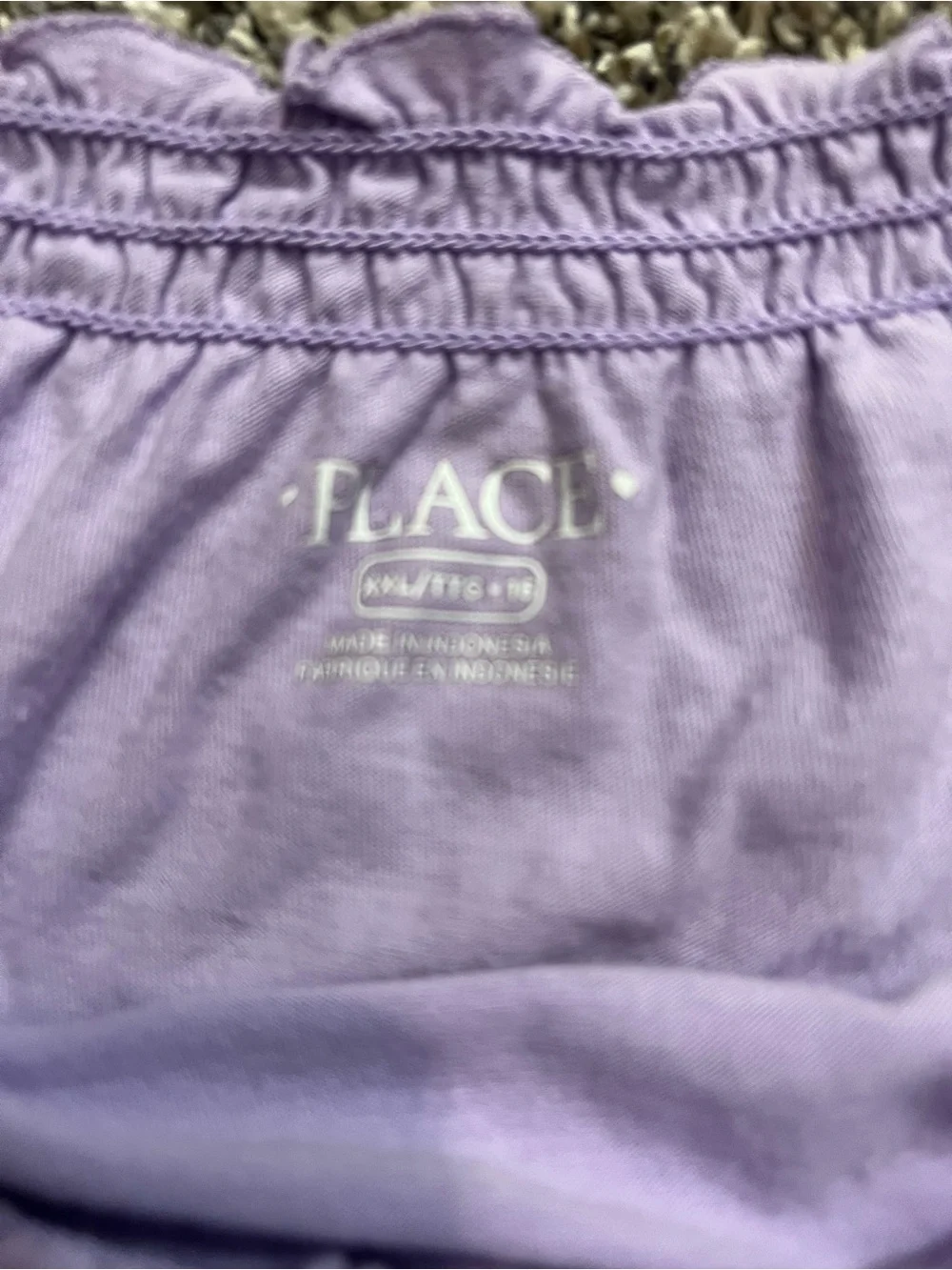 The Children's Place Lavender Short Sleeve Square-Neck Kids Top